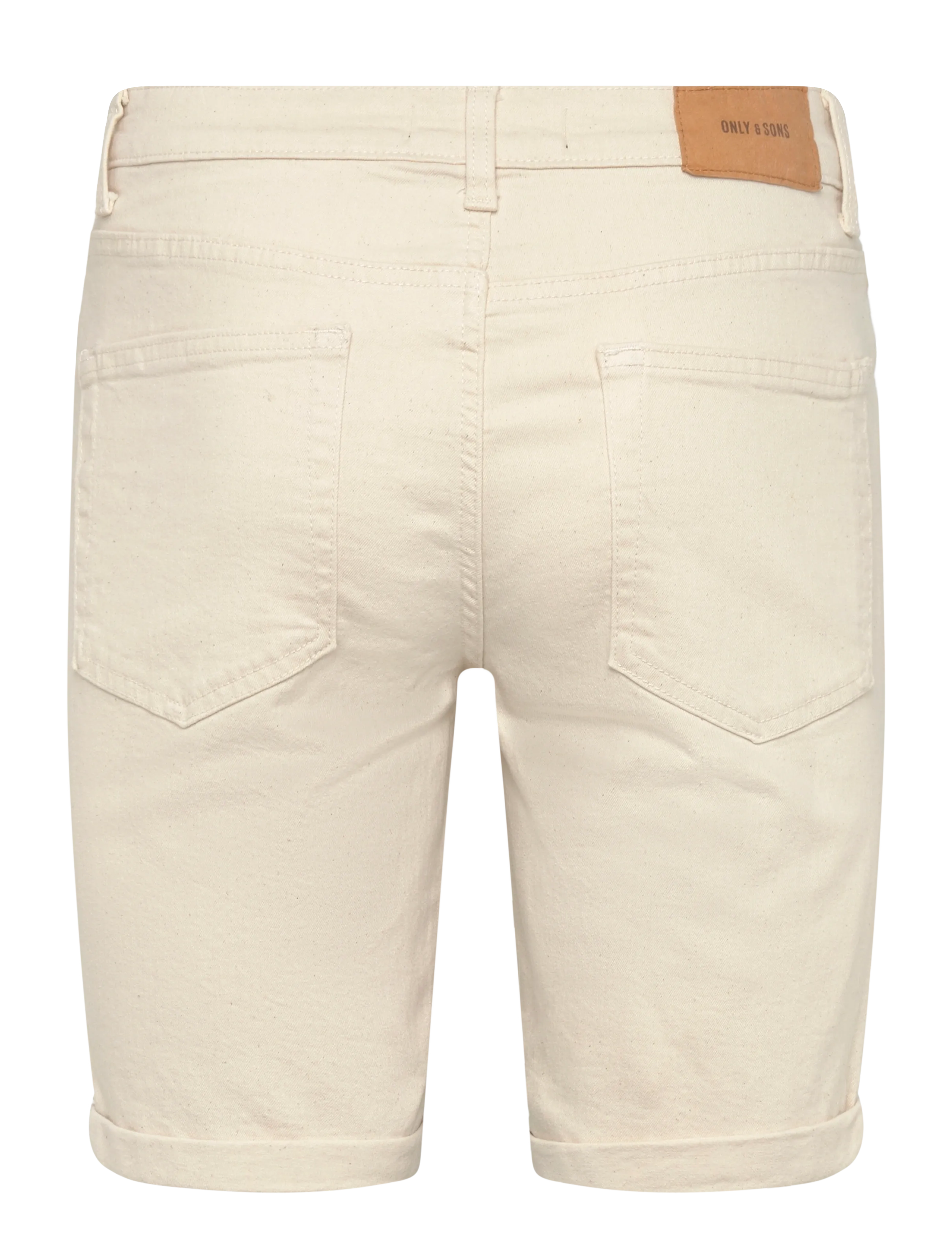 ONLY & SONS - ONSPLY ECRU 9470 PIM DNM SHORTS NOOS - jeans shorts - ecru - 1