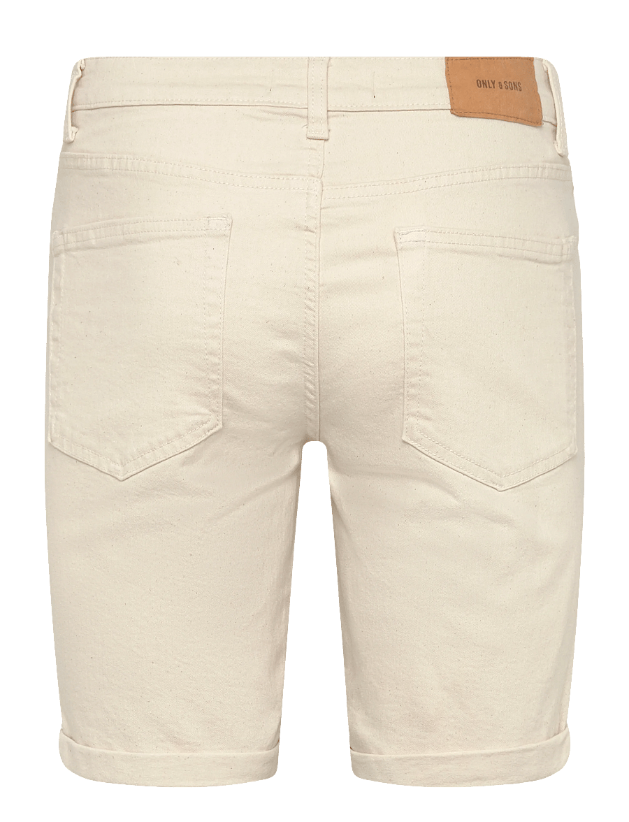 ONLY & SONS - ONSPLY ECRU 9470 PIM DNM SHORTS NOOS - jeans shorts - ecru - 1