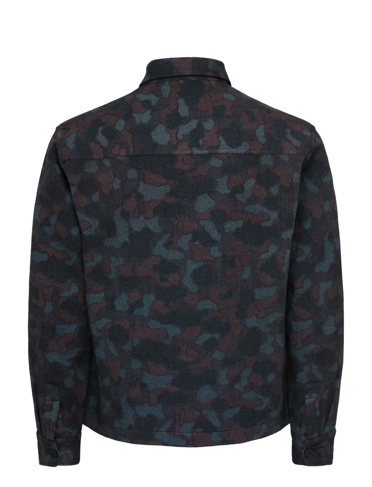 ONLY & SONS - ONSJUDSEN JAQUARD OVERSHIRT WW - mustriga särgid - blue nights - 1
