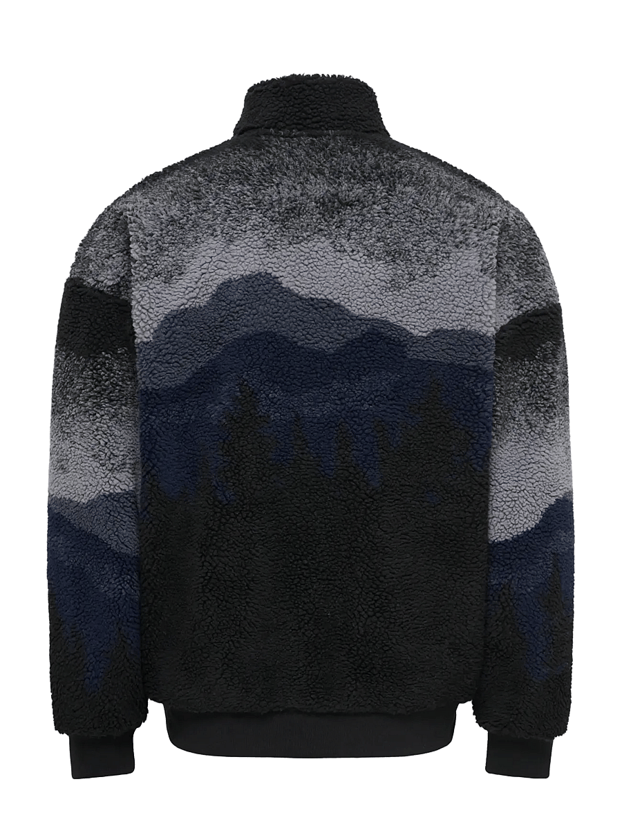 ONLY & SONS - ONSADAM LIFE OVZ SHERPA BOMBER SWEAT - fleecetrøjer - dark navy - 1