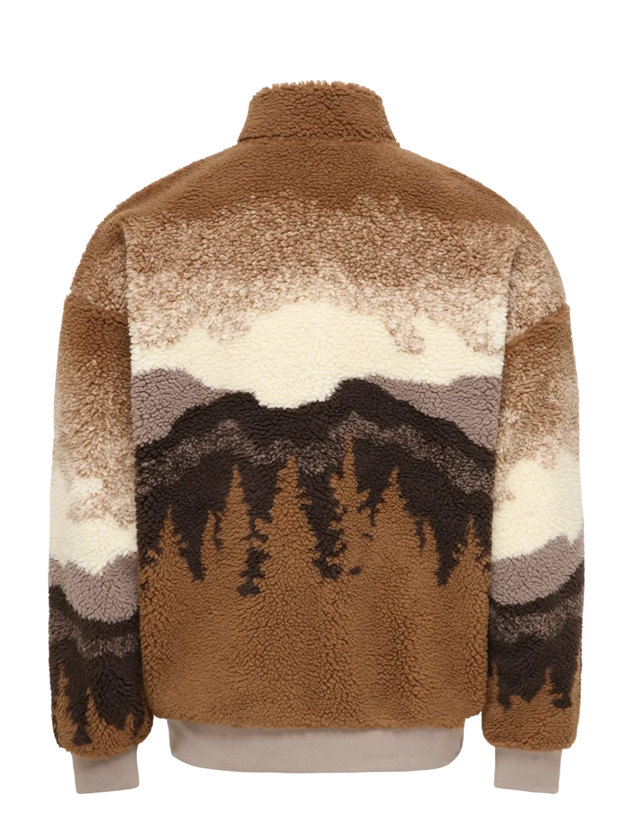 ONLY & SONS - ONSADAM LIFE OVZ SHERPA BOMBER SWEAT - fleece-pullover - fungi - 1