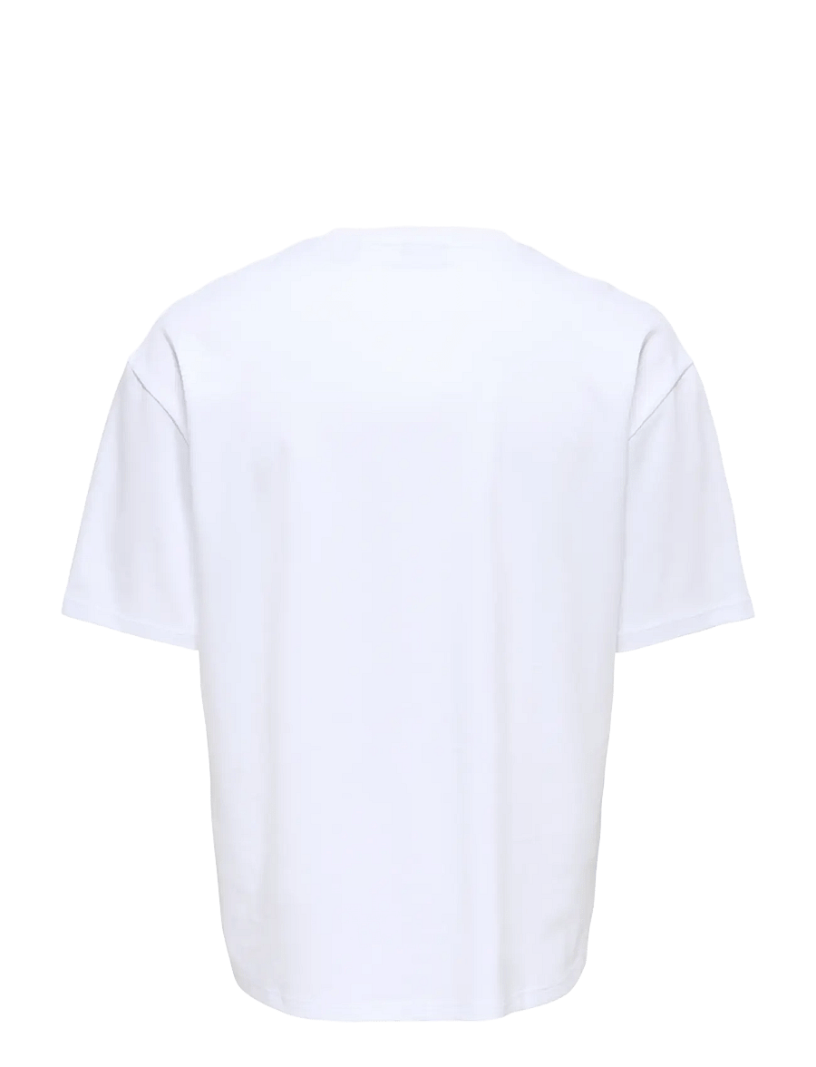 ONLY & SONS - ONSCASPIAN AIRFLEX BLNK SPACE BXY TEE - kortærmede t-shirts - bright white - 1