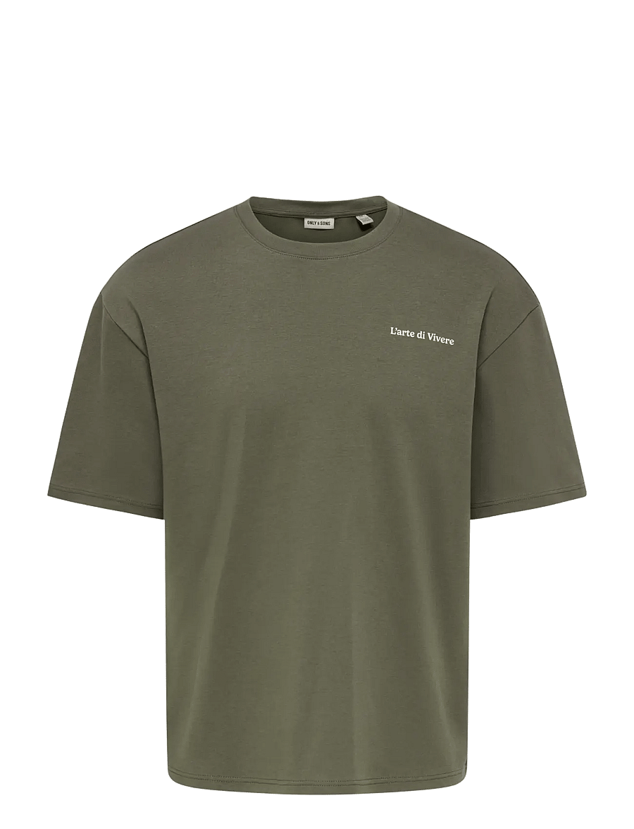 ONLY & SONS - ONSCASPIAN AIRFLEX BLNK SPACE BXY TEE - kurzärmelige t-shirts - tarmac - 0