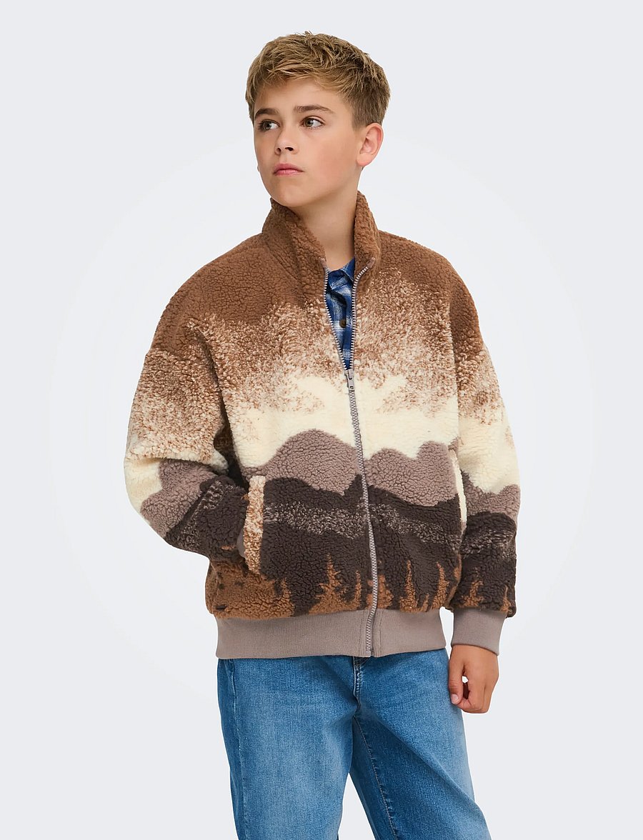 ONLY & SONS - OSJADAM LIFE OVZ SHERPA BOMBER SWEAT - bomberjacken - fungi - 0