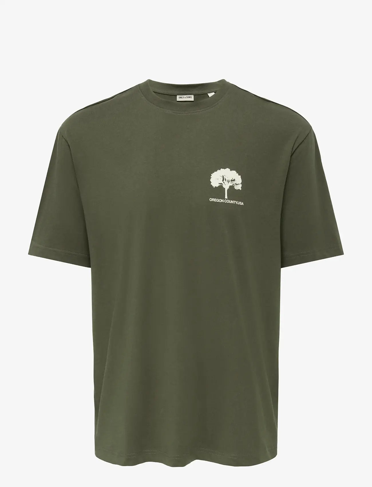 ONLY & SONS - ONSAXEL BONSAI RLX SS TEE - kortærmede t-shirts - tarmac - 0