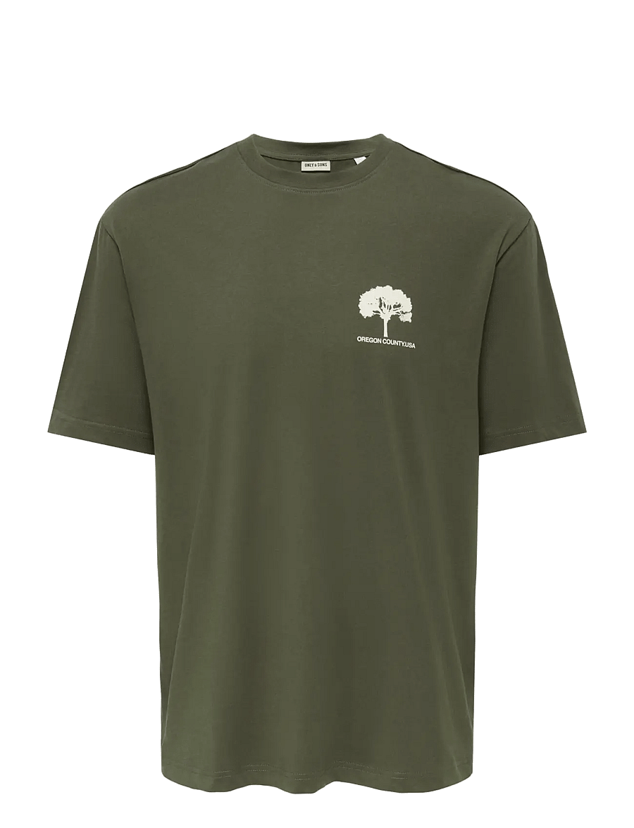 ONLY & SONS - ONSAXEL BONSAI RLX SS TEE - kortärmade t-shirts - tarmac - 0