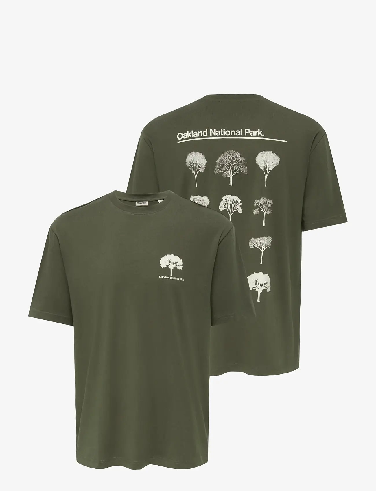 ONLY & SONS - ONSAXEL BONSAI RLX SS TEE - kortærmede t-shirts - tarmac - 2