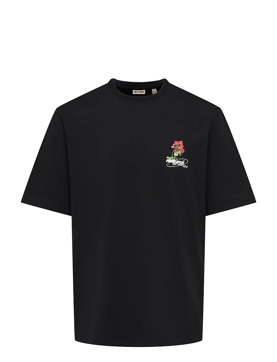 ONLY & SONS - ONSNATURE RLX SS TEE - black - 0