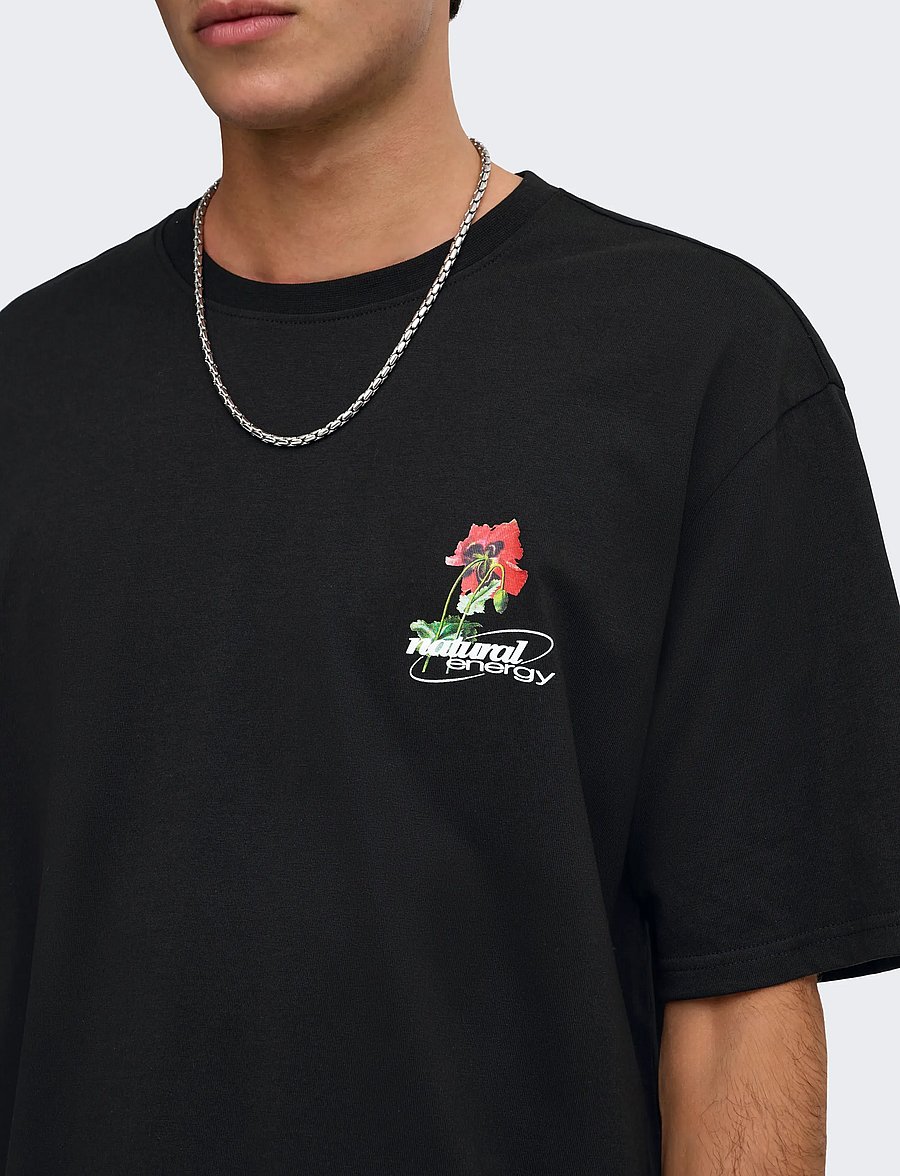 ONLY & SONS - ONSNATURE RLX SS TEE - kortærmede t-shirts - black - 5