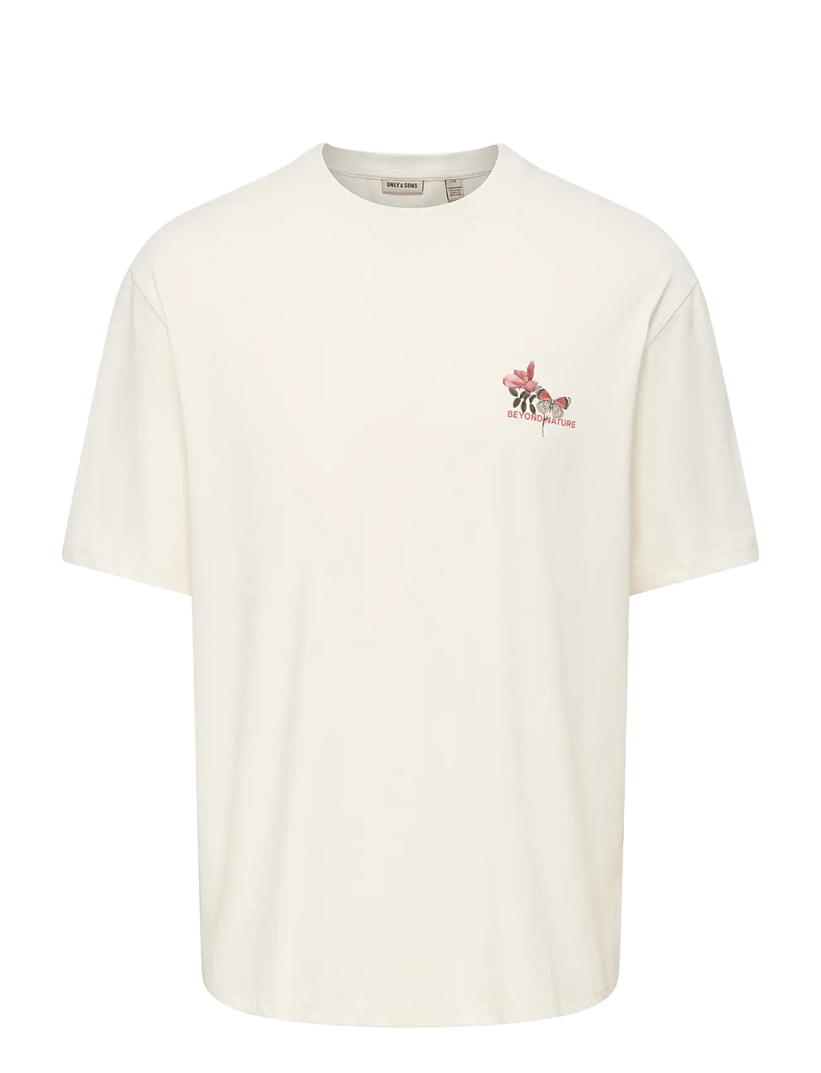 ONLY & SONS - ONSNATURE RLX SS TEE - kurzärmelige t-shirts - egret - 0