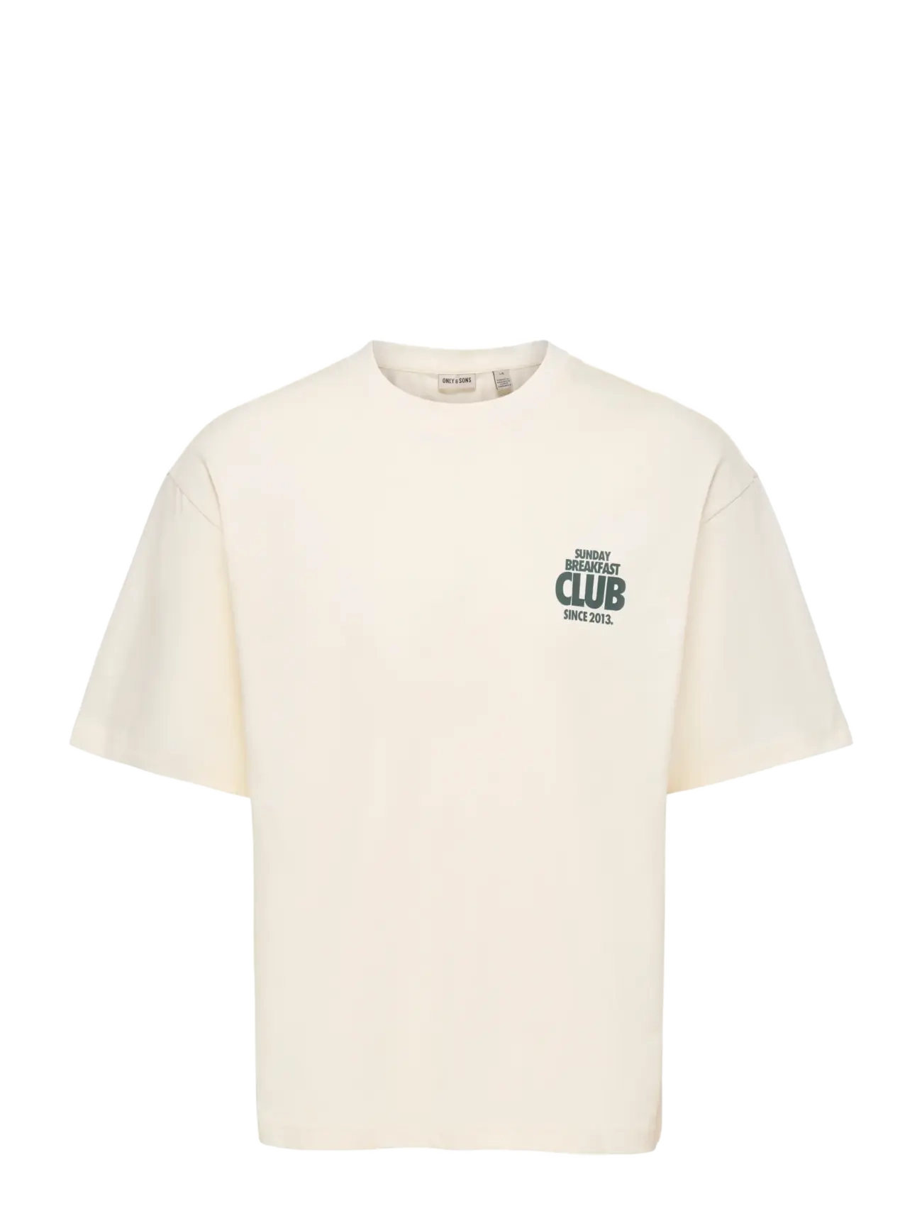 ONLY & SONS Onsfred Run Club Boxy Ss Tee Cream - M - Herren