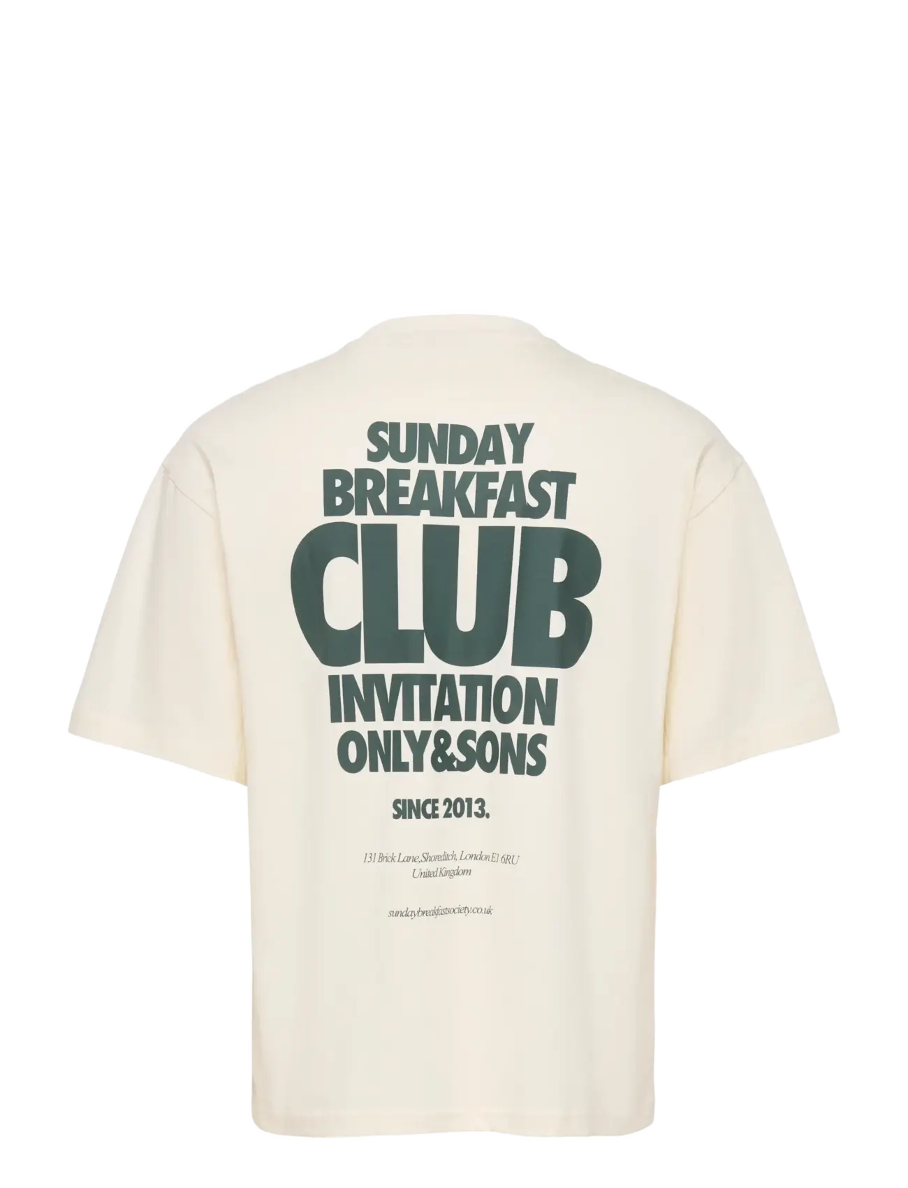 ONLY & SONS - ONSFRED RUN CLUB BOXY SS TEE - lühikeste varrukatega t-särgid - egret - 1