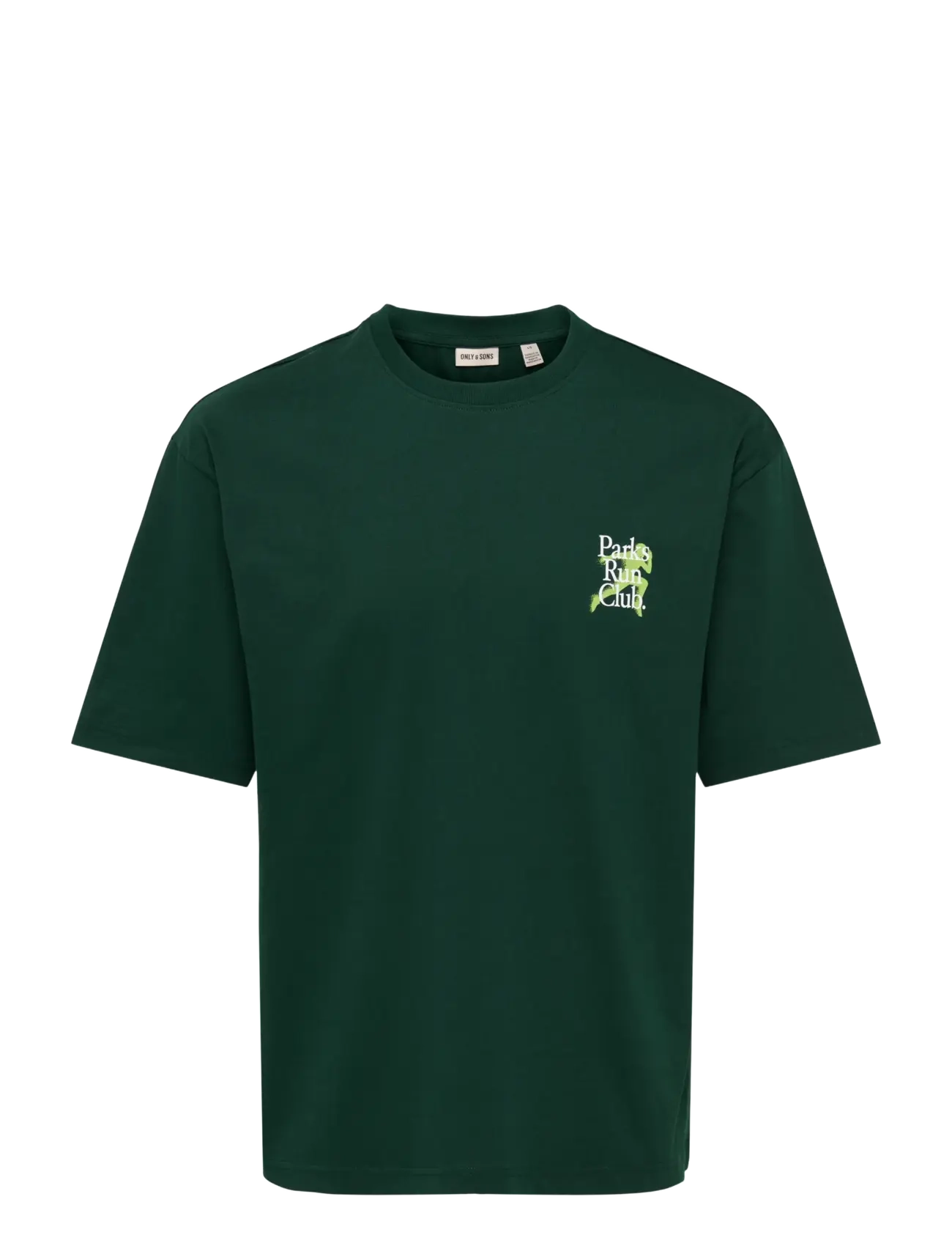 ONLY & SONS ONSFRED RUN CLUB BOXY SS TEE - Visa allt - PINE GROVE / green