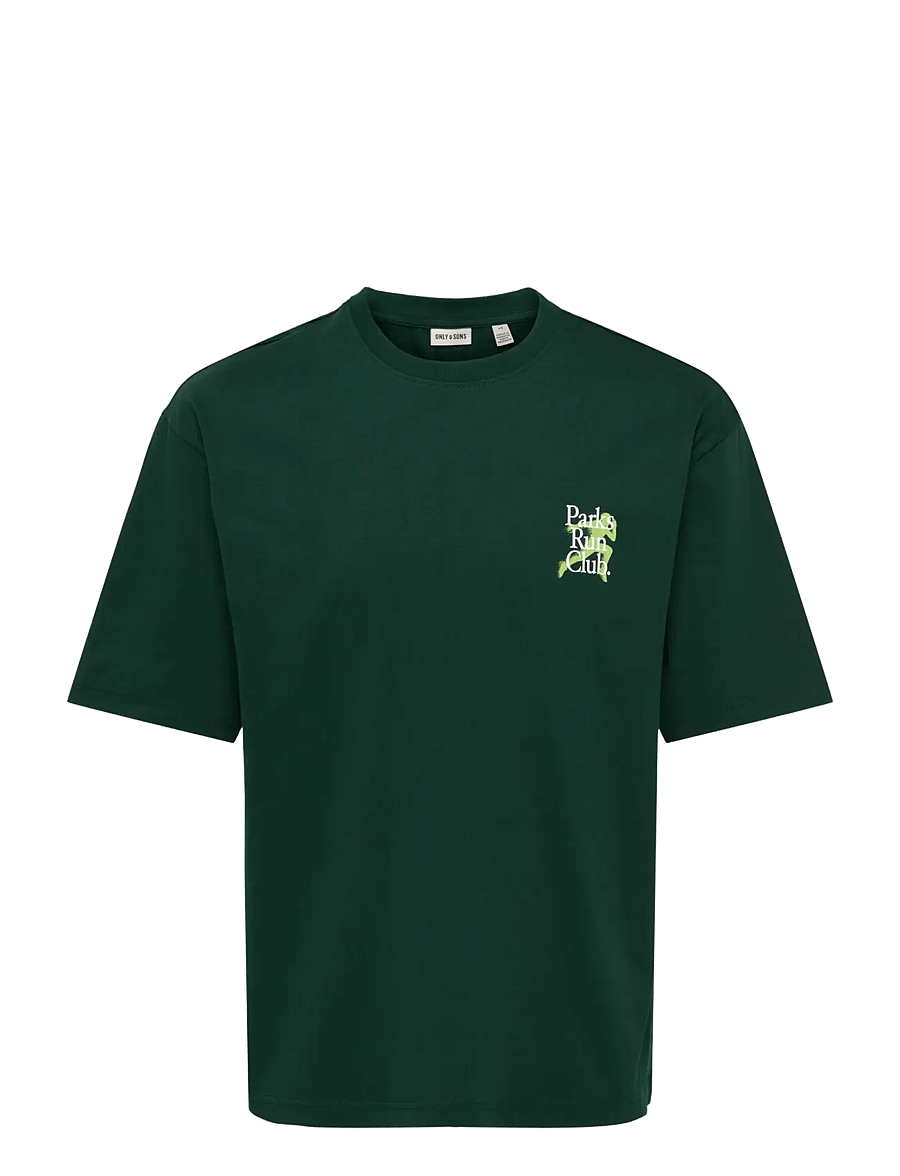 ONLY & SONS - ONSFRED RUN CLUB BOXY SS TEE - pine grove - 0