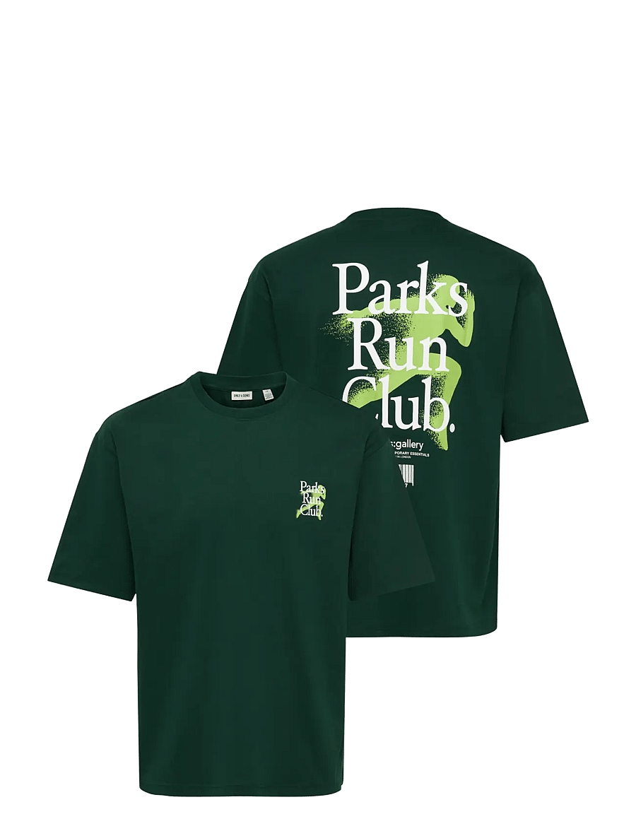 ONLY & SONS - ONSFRED RUN CLUB BOXY SS TEE - pine grove - 2