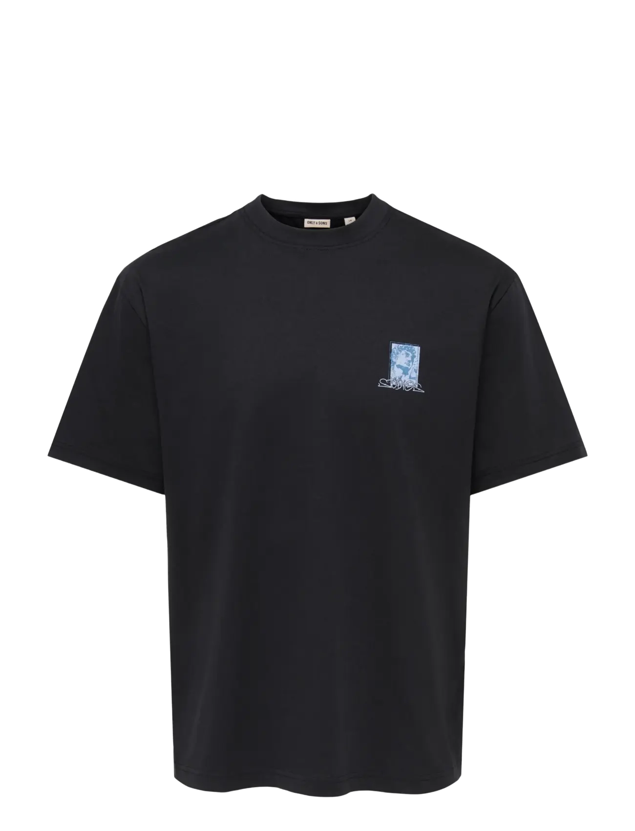 ONLY & SONS ONSZEUS RLX SS TEE - Short-sleeved t-shirts - BLACK / black