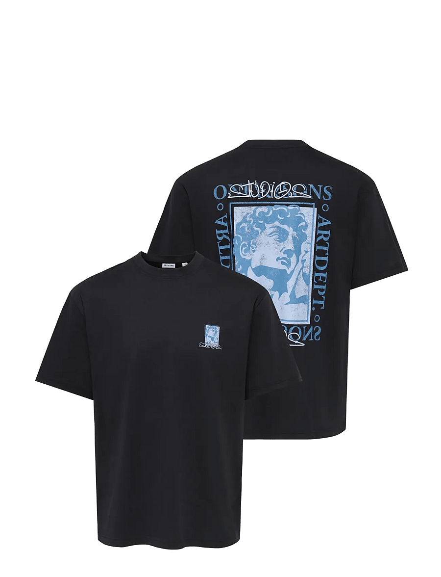 ONLY & SONS - ONSZEUS RLX SS TEE - black - 2