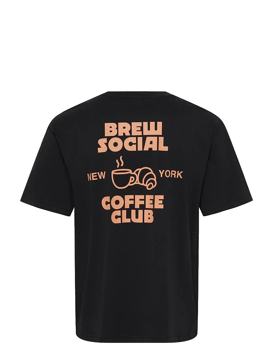 ONLY & SONS - ONSAXEL COFFEE RLX SS TEE - lühikeste varrukatega t-särgid - black - 1