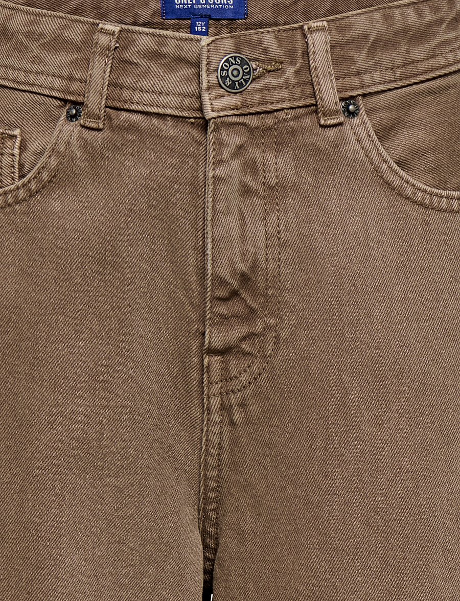 ONLY & SONS - OSJFADE LOOSE BROWN 9613 TAI DNM - loose jeans - brown denim - 2