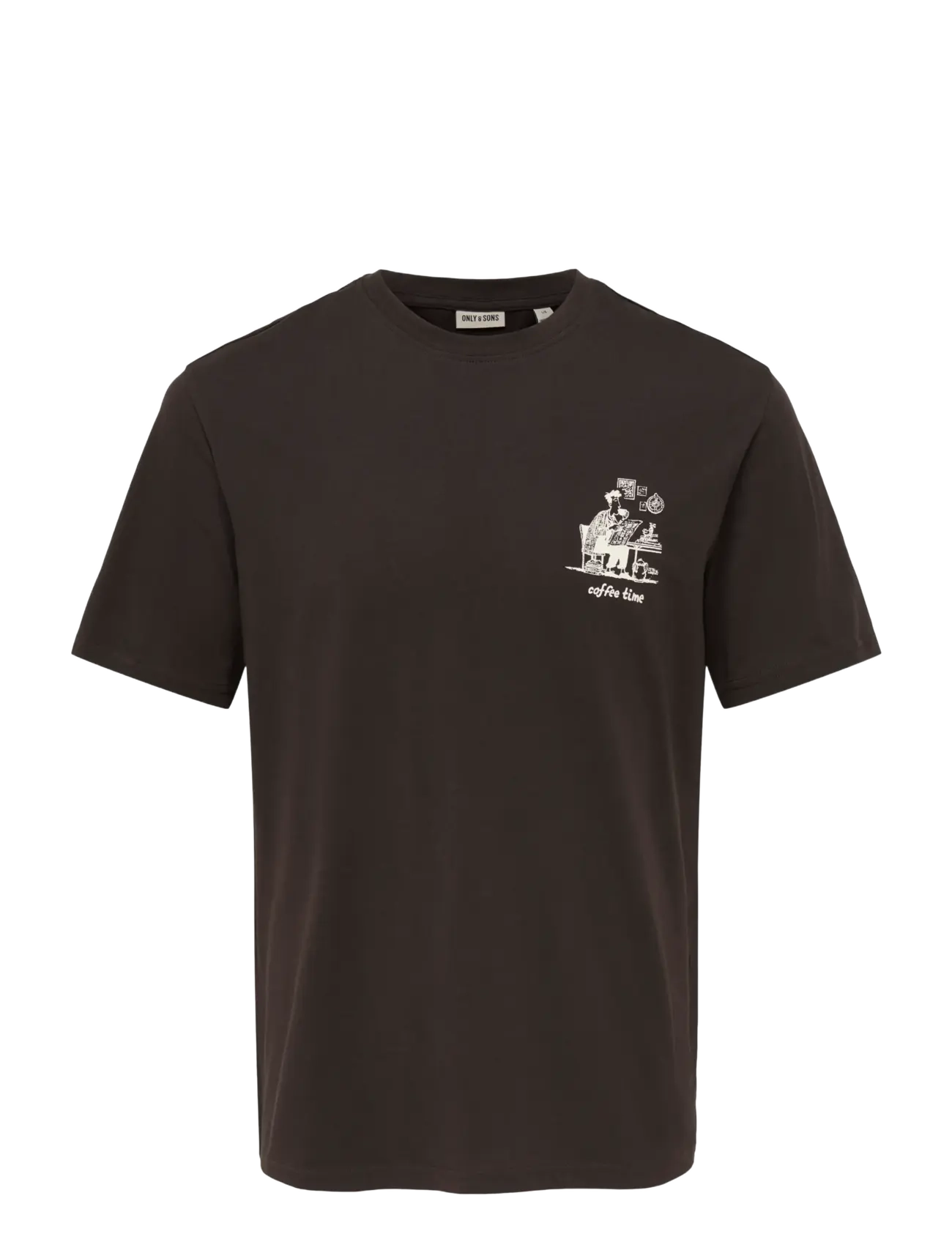 ONLY & SONS ONSMAZ SS REG TEE - Soodsad stiilid - COFFEE BEAN / brown