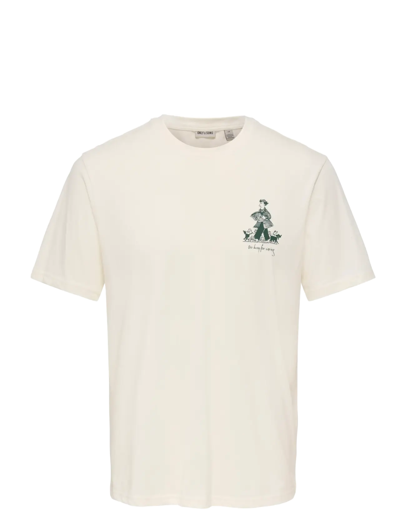 ONLY & SONS ONSMAZ SS REG TEE - T-Shirts - EGRET / cream