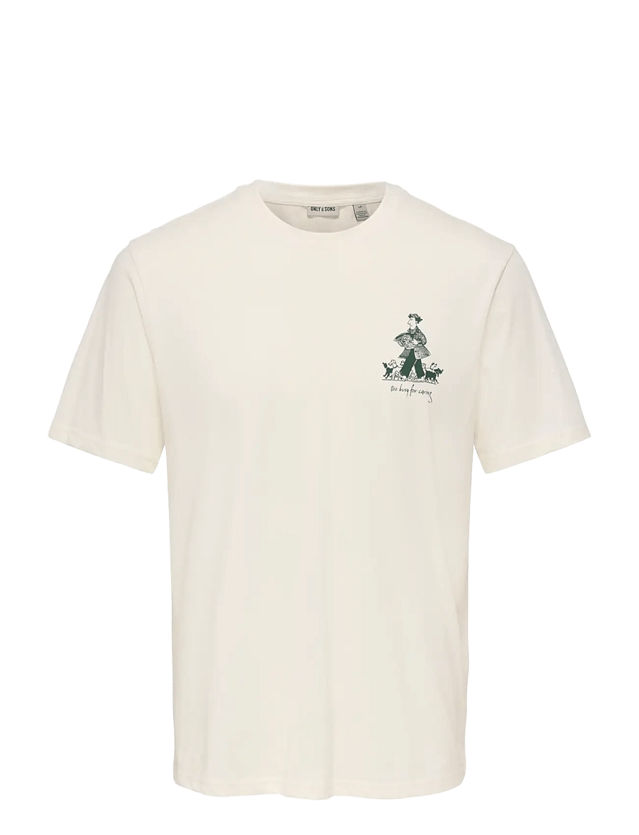 ONLY & SONS - ONSMAZ SS REG TEE - kurzärmelige t-shirts - egret - 0