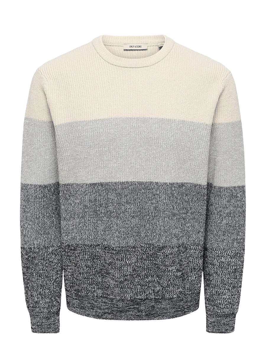 ONLY & SONS - ONSLUCA REG CREW NECK KNIT - rundhalsad - black - 0