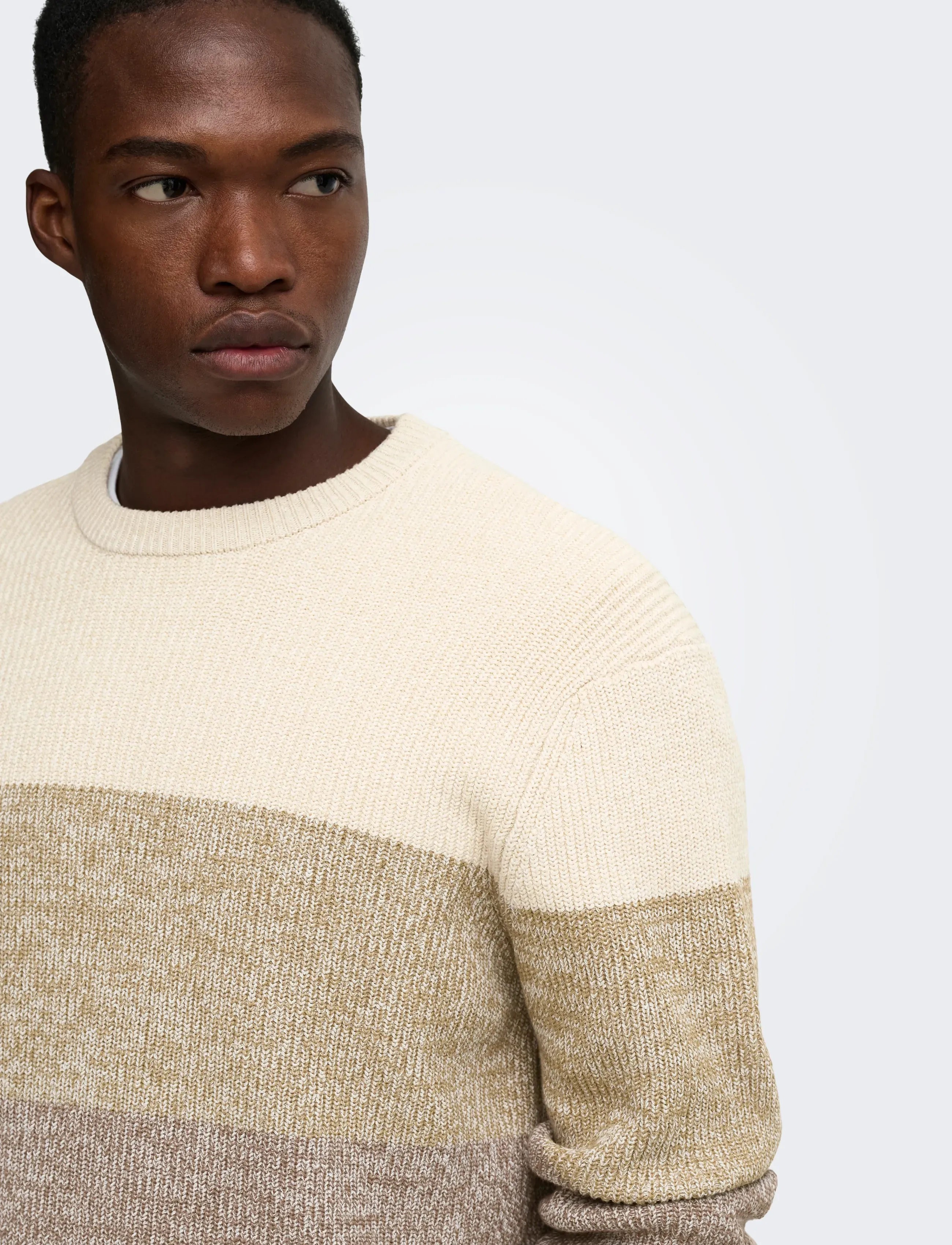 ONLY & SONS - ONSLUCA REG CREW NECK KNIT - coffee bean - 5