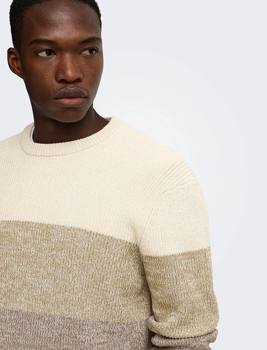 ONLY & SONS - ONSLUCA REG CREW NECK KNIT - coffee bean - 5