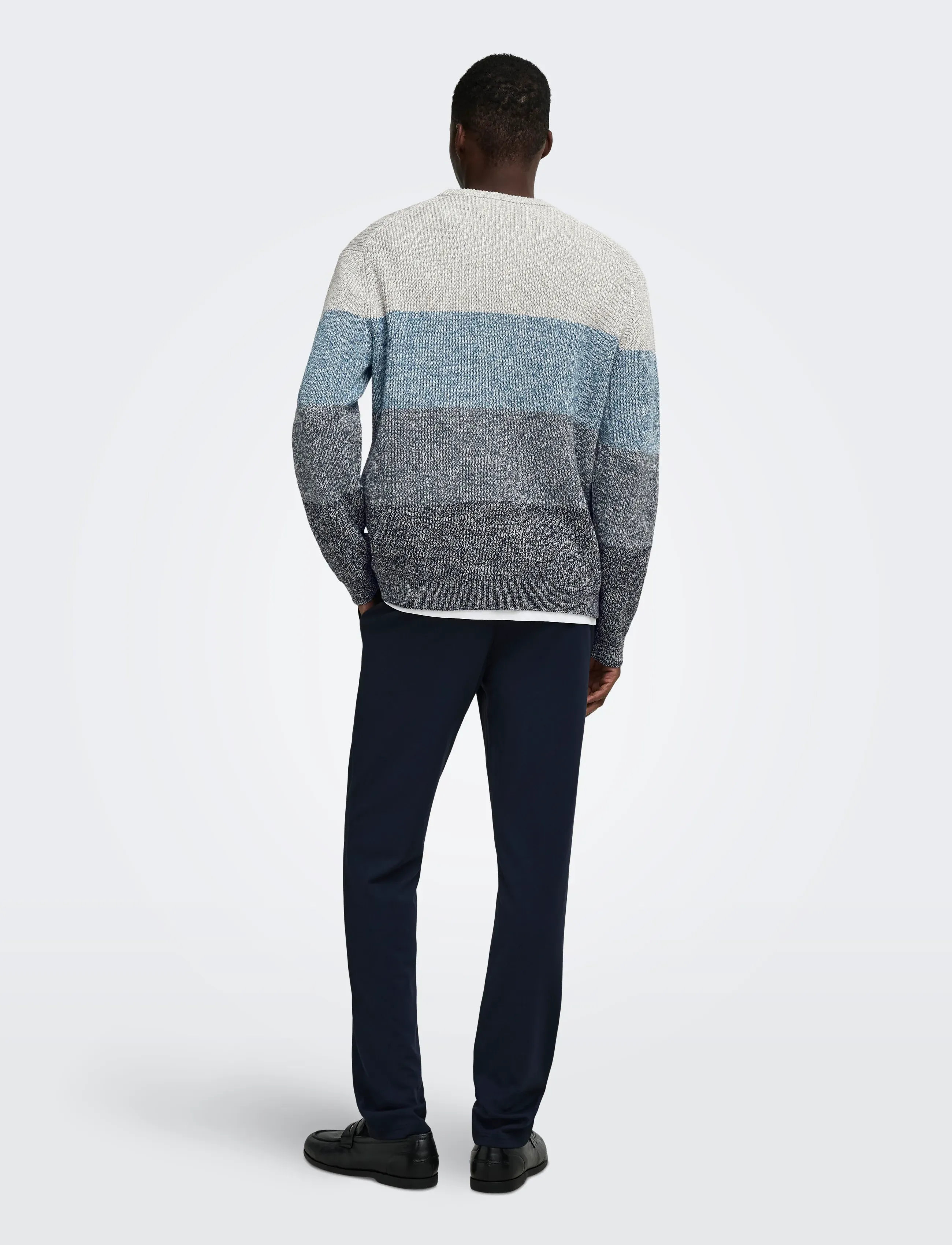 ONLY & SONS - ONSLUCA REG CREW NECK KNIT - rundhals - dark navy - 3