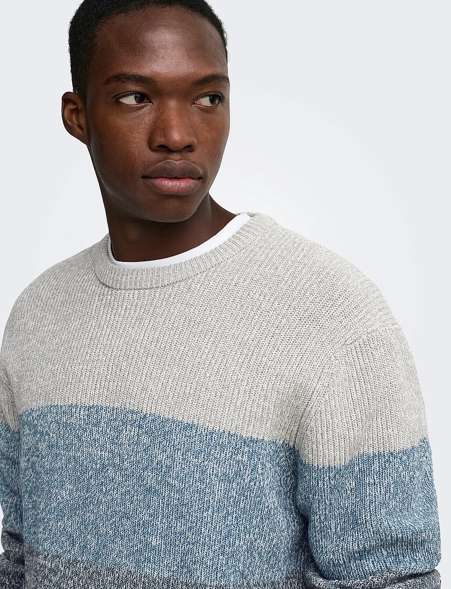 ONLY & SONS - ONSLUCA REG CREW NECK KNIT - rundhals - dark navy - 5