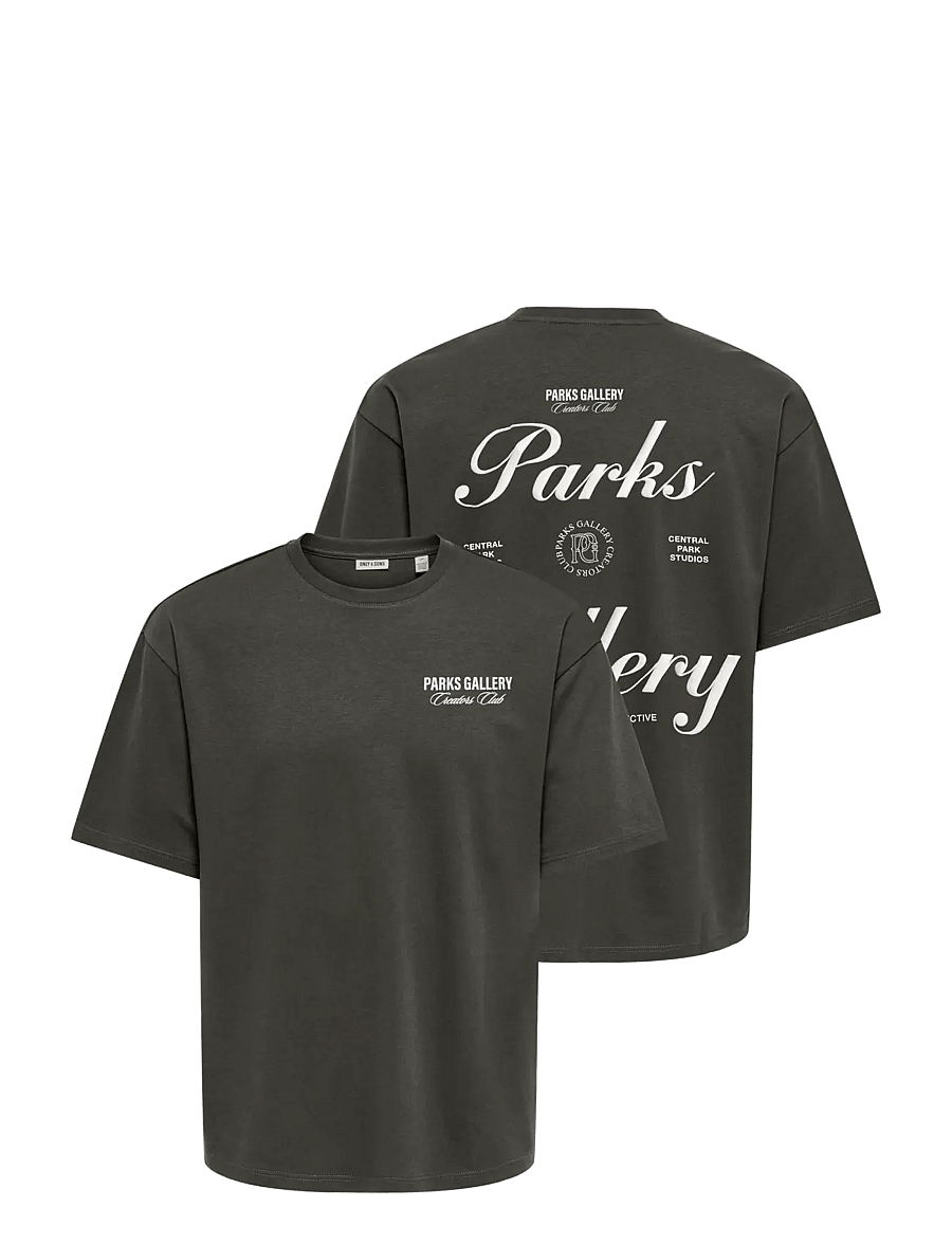 ONLY & SONS - ONSPARKS GALLERY AIR BOXY SS TEE NOOS - beluga - 2