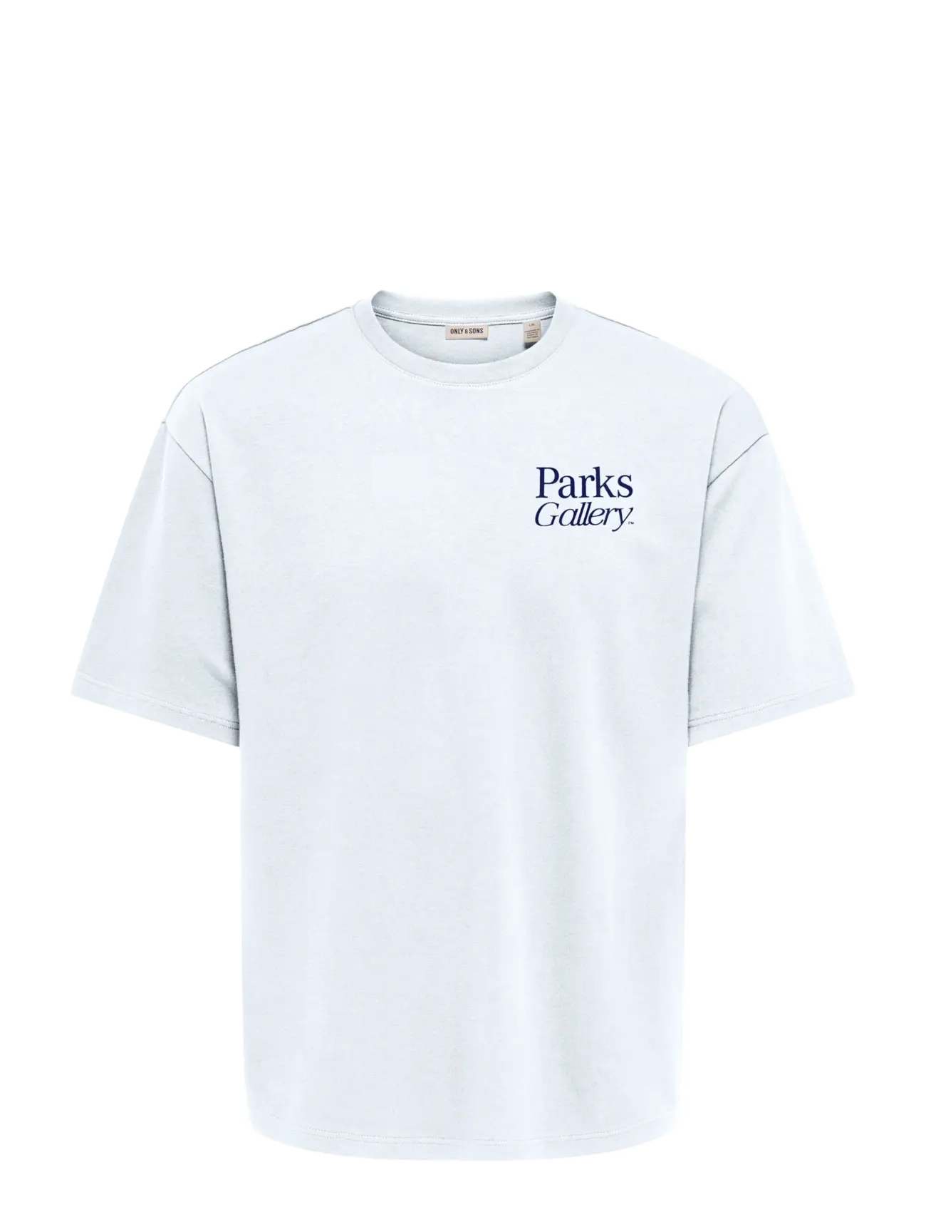 ONLY & SONS Onsparks Gallery Air Boxy Ss Tee Noos, M, White, T-Shirts > Kortærmede, Herre