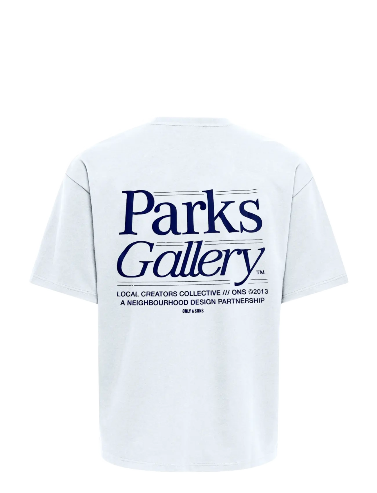 ONLY & SONS - ONSPARKS GALLERY AIR BOXY SS TEE NOOS - lühikeste varrukatega t-särgid - bright white - 1