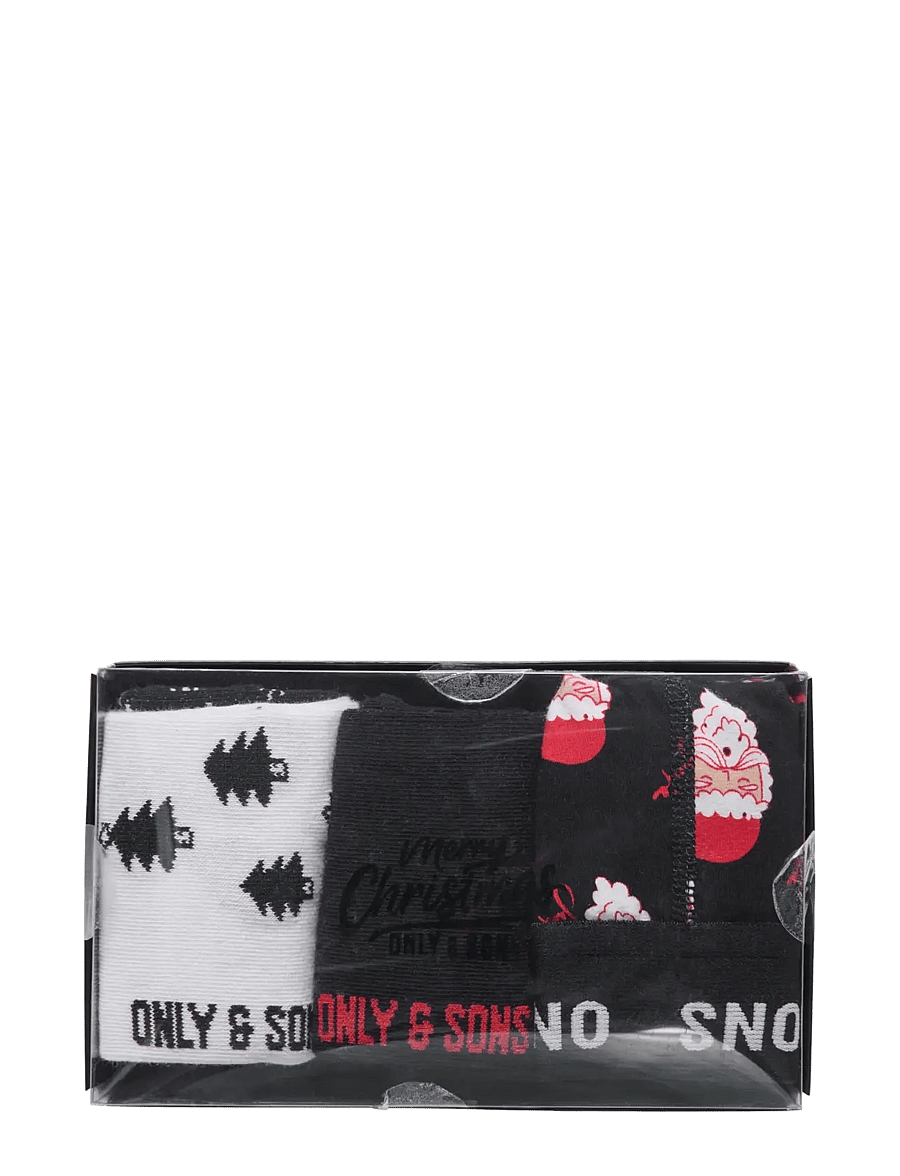 ONLY & SONS - ONSCHRISTMAS UNDERWEAR SOCK GIFTBOX - black - 5