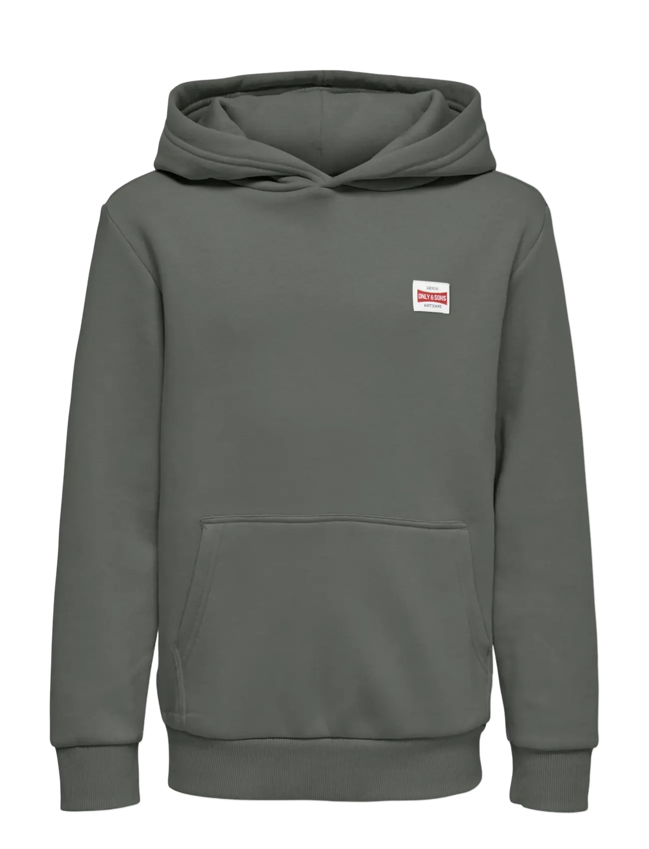 ONLY & SONS OSJCERES HOODIE LABEL SWT NOOS - Clothing - CASTOR GRAY / grey