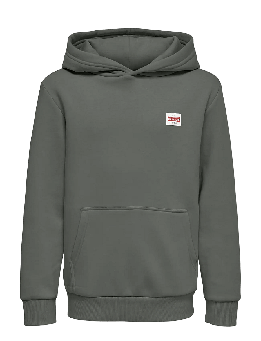 ONLY & SONS - OSJCERES HOODIE LABEL SWT NOOS - kapuzenpullover - castor gray - 1