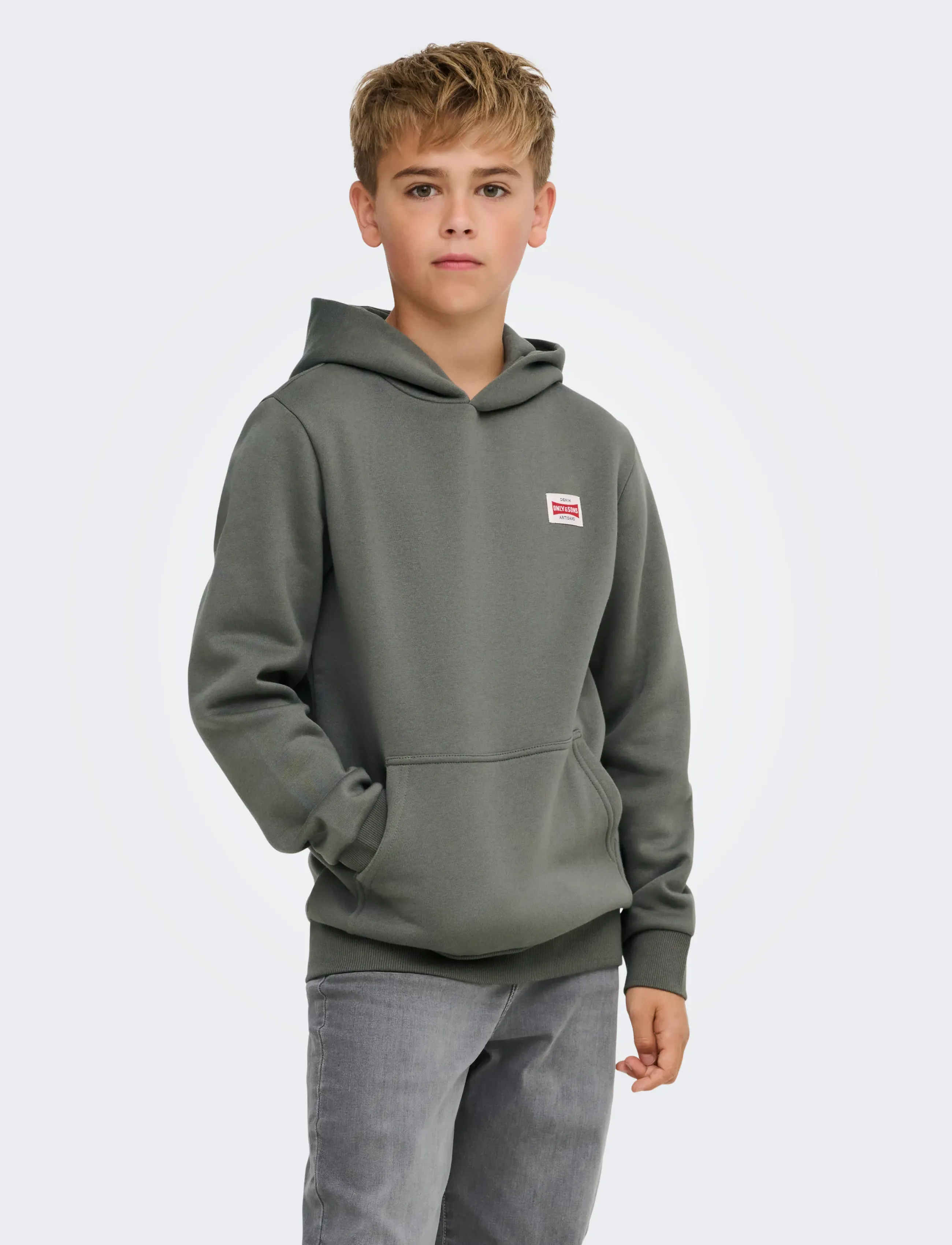 ONLY & SONS - OSJCERES HOODIE LABEL SWT NOOS - hoodies - castor gray - 0