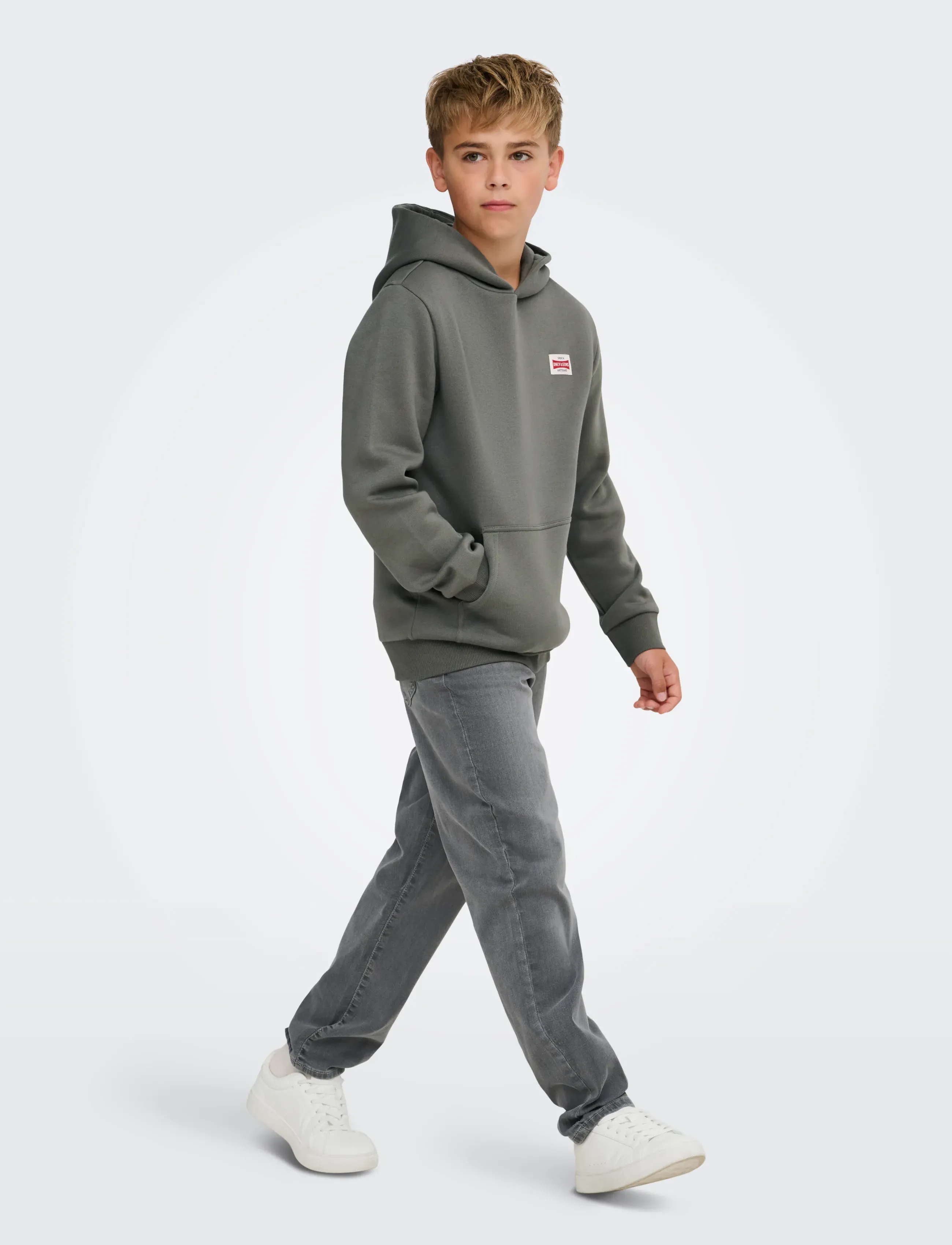 ONLY & SONS - OSJCERES HOODIE LABEL SWT NOOS - hoodies - castor gray - 4