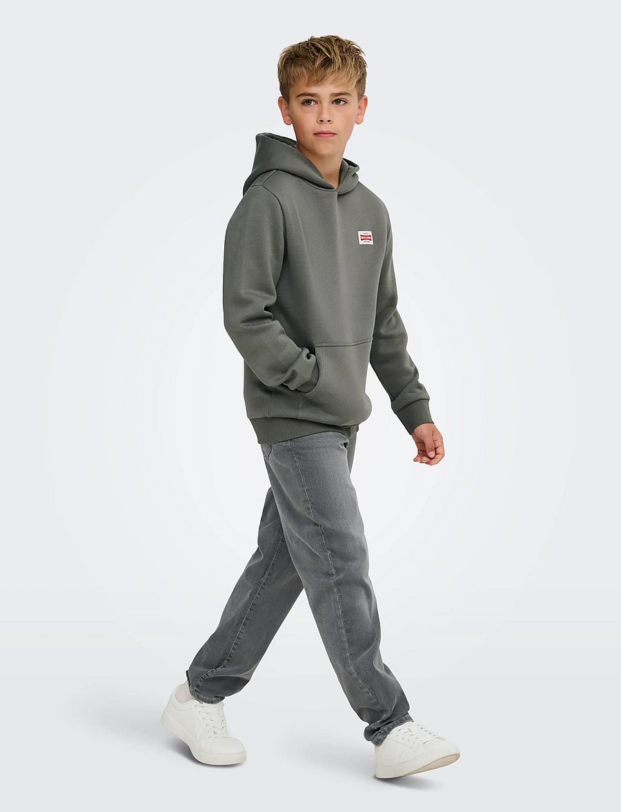 ONLY & SONS - OSJCERES HOODIE LABEL SWT NOOS - kapuzenpullover - castor gray - 4