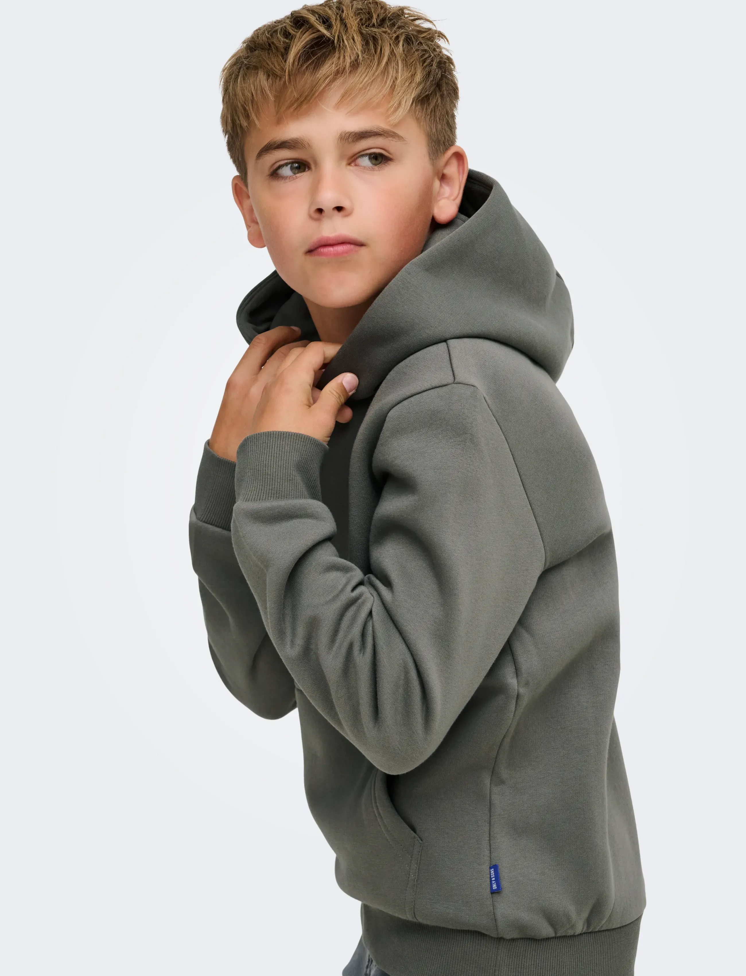 ONLY & SONS - OSJCERES HOODIE LABEL SWT NOOS - hoodies - castor gray - 5