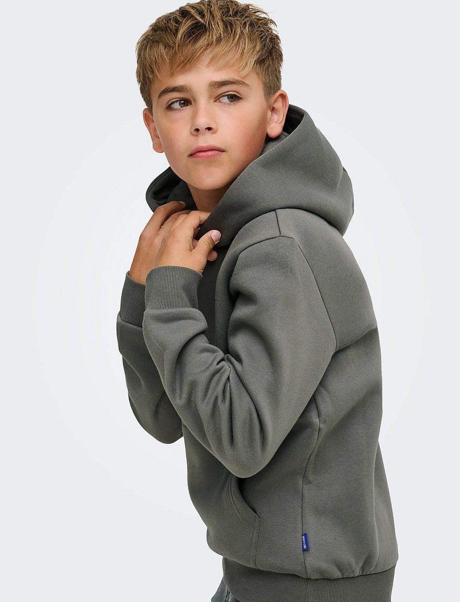 ONLY & SONS - OSJCERES HOODIE LABEL SWT NOOS - kapuzenpullover - castor gray - 5