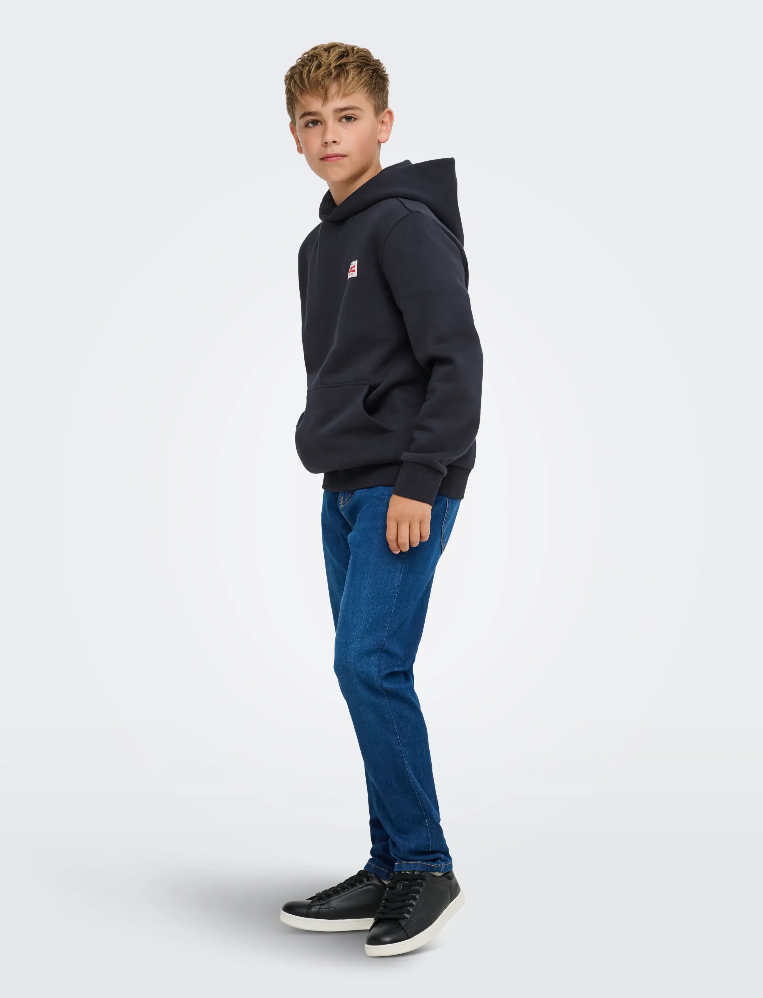 ONLY & SONS - OSJCERES HOODIE LABEL SWT NOOS - kapuzenpullover - dark navy - 4