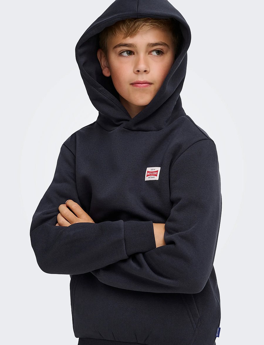 ONLY & SONS - OSJCERES HOODIE LABEL SWT NOOS - kapuzenpullover - dark navy - 5