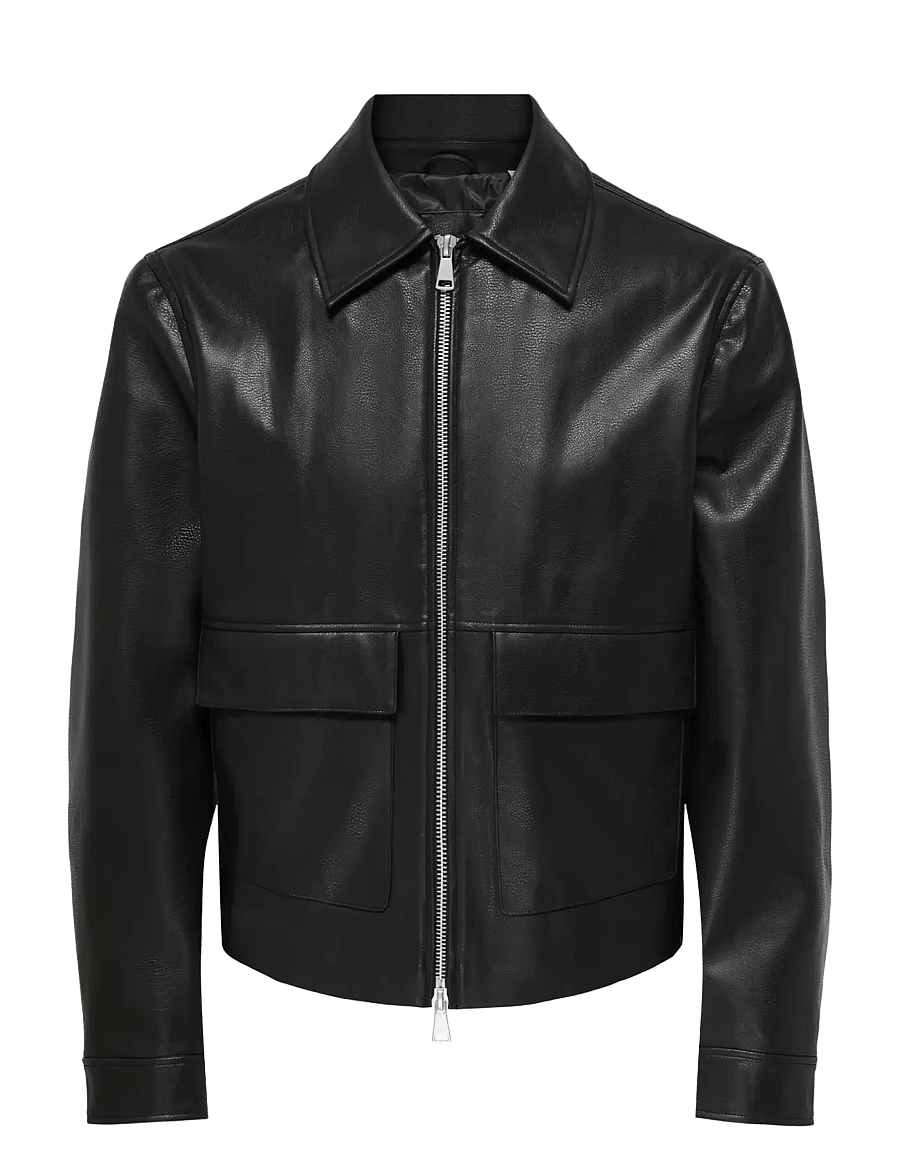 ONLY & SONS - ONSBATE PU JACKET OTW - black - 1