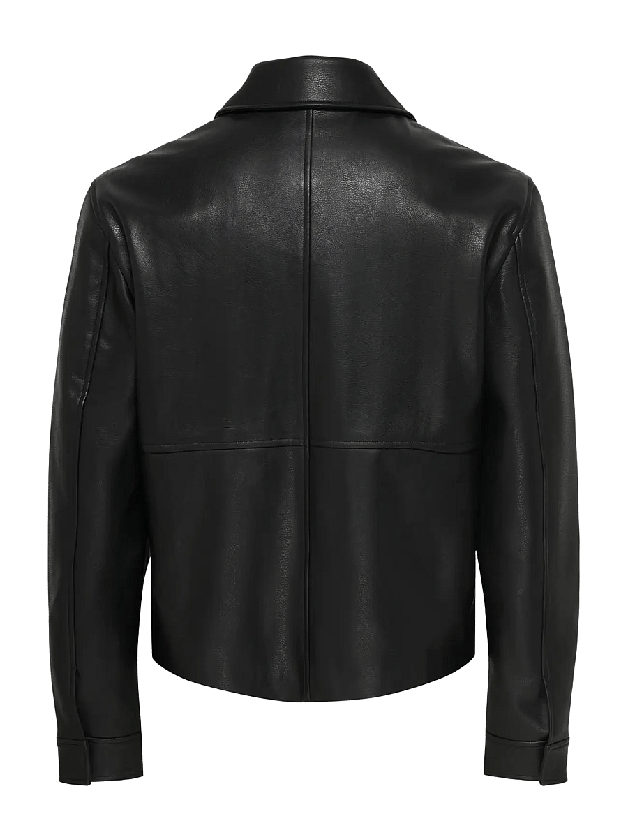 ONLY & SONS - ONSBATE PU JACKET OTW - black - 2