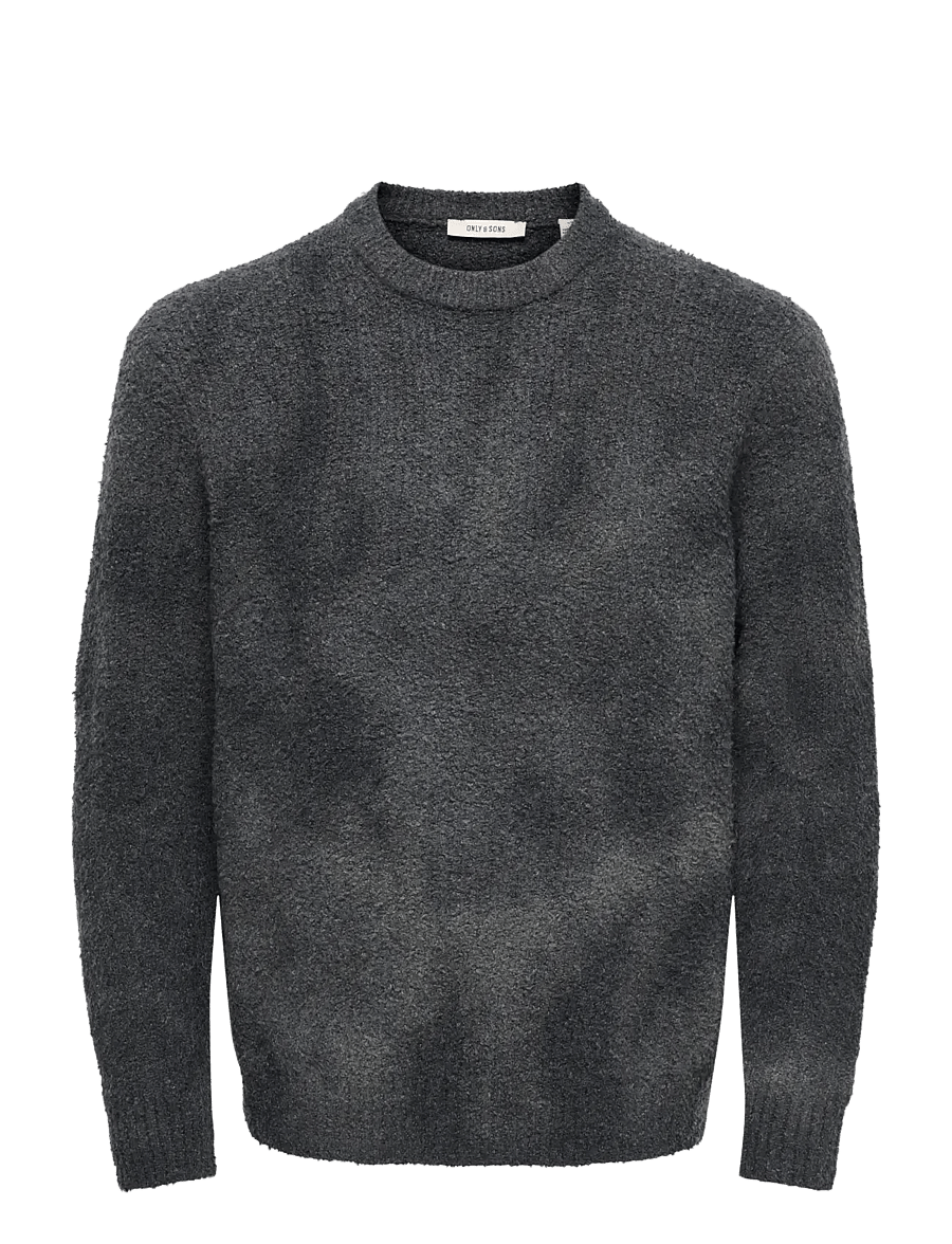 ONLY & SONS - ONSDALE RLX LS TIE DYE KNIT - beluga - 0