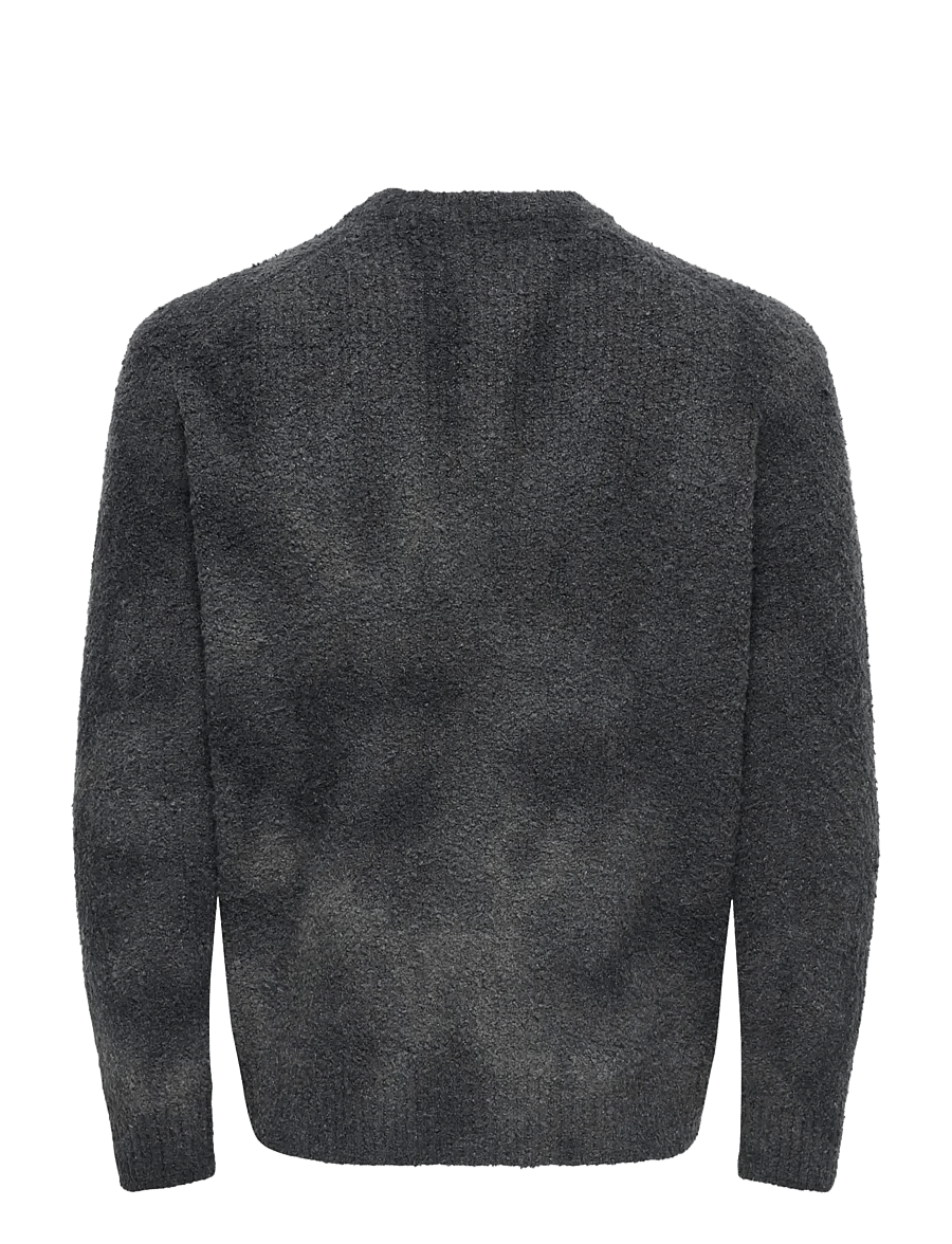 ONLY & SONS - ONSDALE RLX LS TIE DYE KNIT - beluga - 1