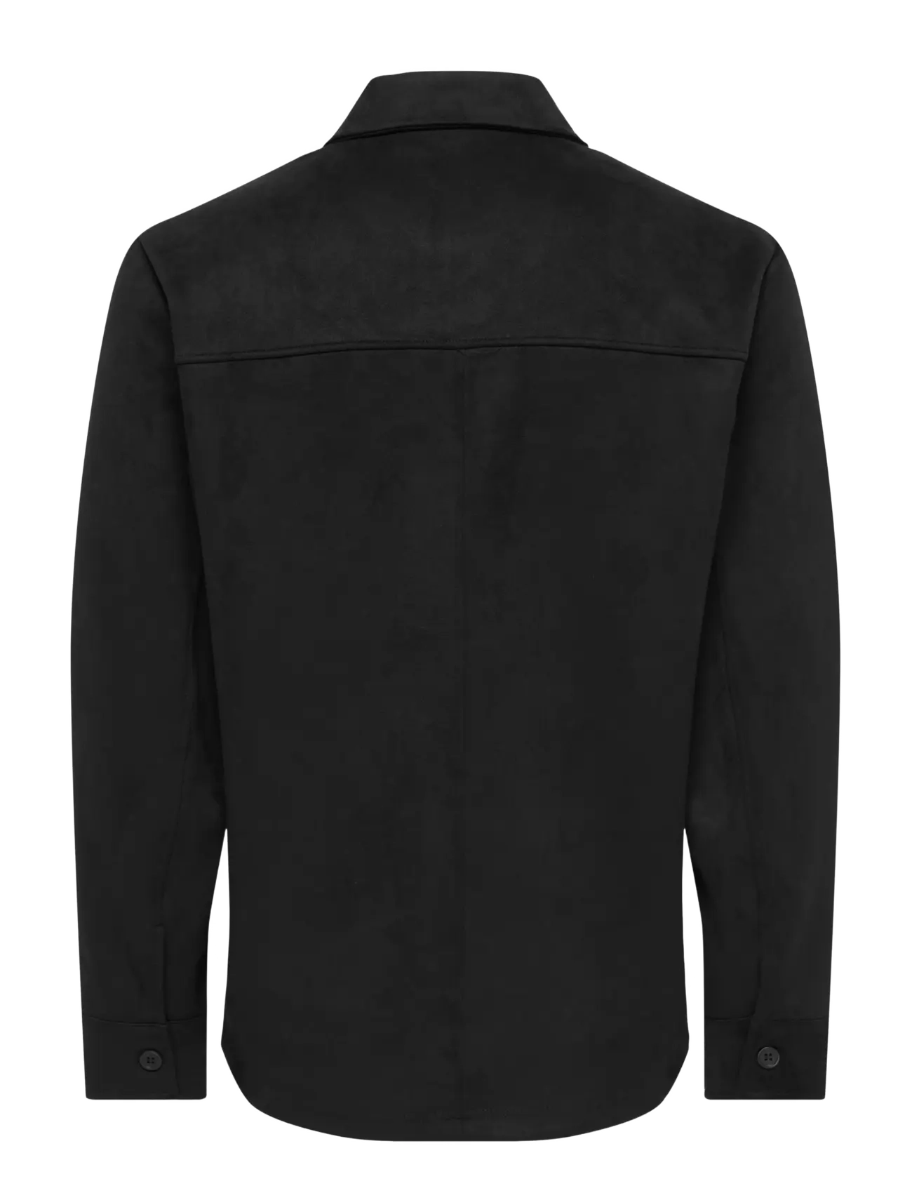 ONLY & SONS - ONSNATE KODYL FAUX  SUEDE OVRSHRT FRML - kollektioner - black - 1