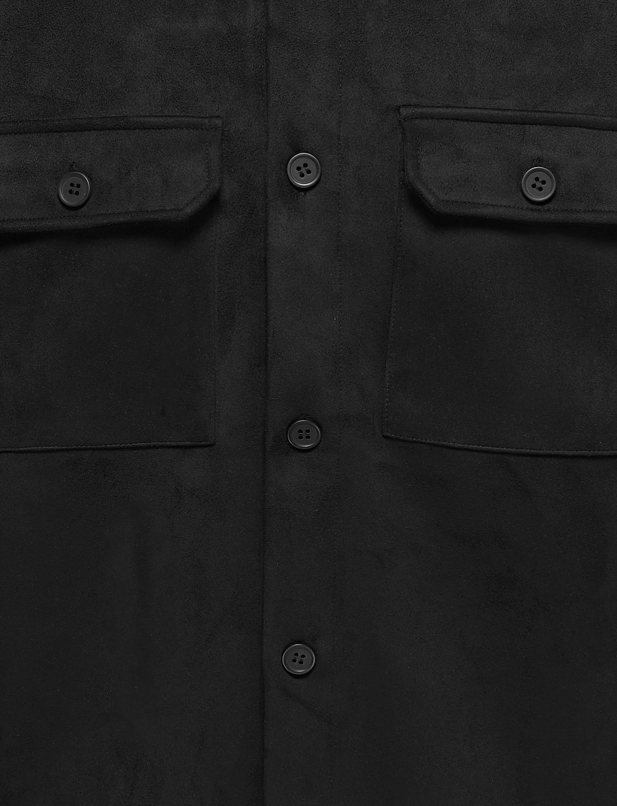 ONLY & SONS - ONSNATE KODYL FAUX SUEDE OVRSHRT FRML - kollektioner - black - 2